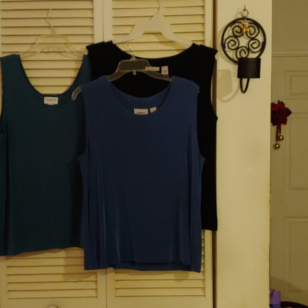 Chico's Tank Tops Travelers Sz 3
